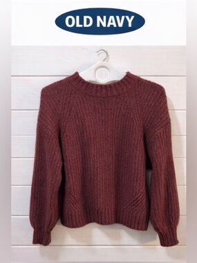 OLD NAVY – Ribbed Knit Sweater in Burgundy (L)
